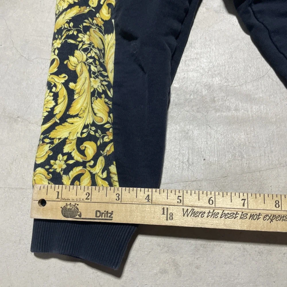 Versace Boy's Logo-Print Barocco Trim Sweat Pants Joggers Toddler 4 110/50